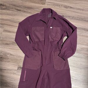 Figs Chennai Scrub Jumpsuit- Dark Purple